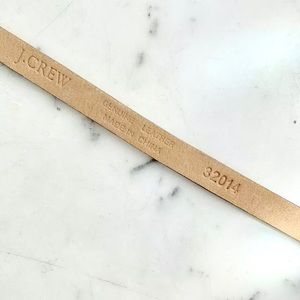 J. Crew Accessories - J.Crew Skinny Gold Metallic Leather Belt J. Crew Accessories - J.Crew Skinny Gold Metallic Leather Belt